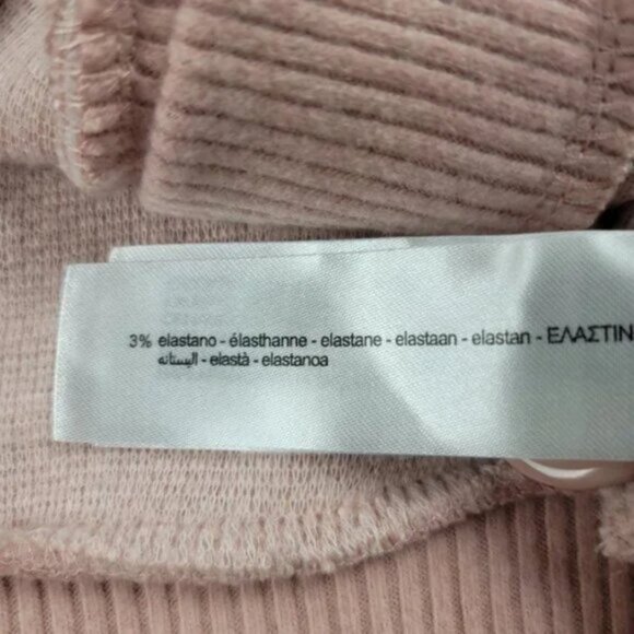 Zara Women Pink Embroidered Cropped Cardigan Button Up Knit Sweater Trendy - Picture 9 of 10